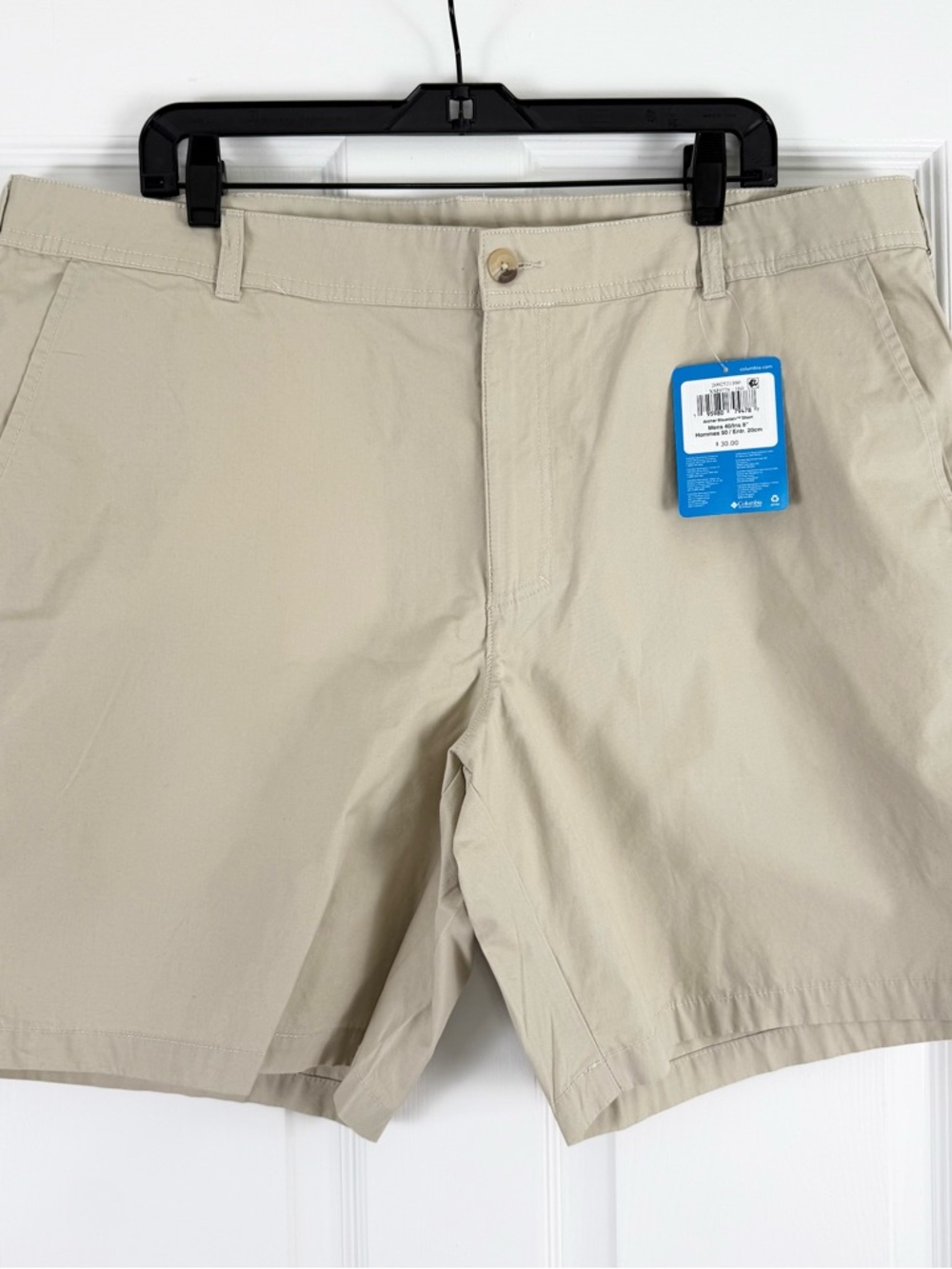 NWT Columbia Beige Lightweight 100%  Cotton Shorts Size 40 8L
